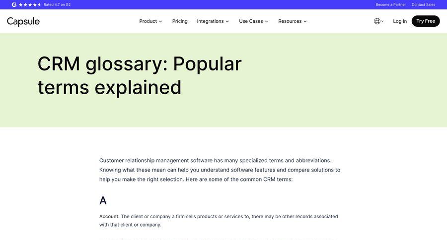 Capsule
				article ui page example