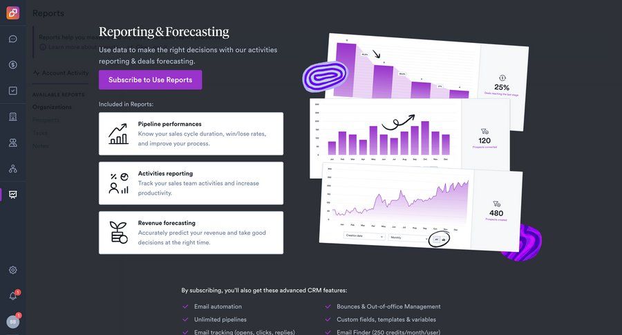 Overloop
			 dashboard sidebar navigation grid subscription management data analysis reporting screen dropdown filters call to action sidebar pay data visualization paywall modern ui page example