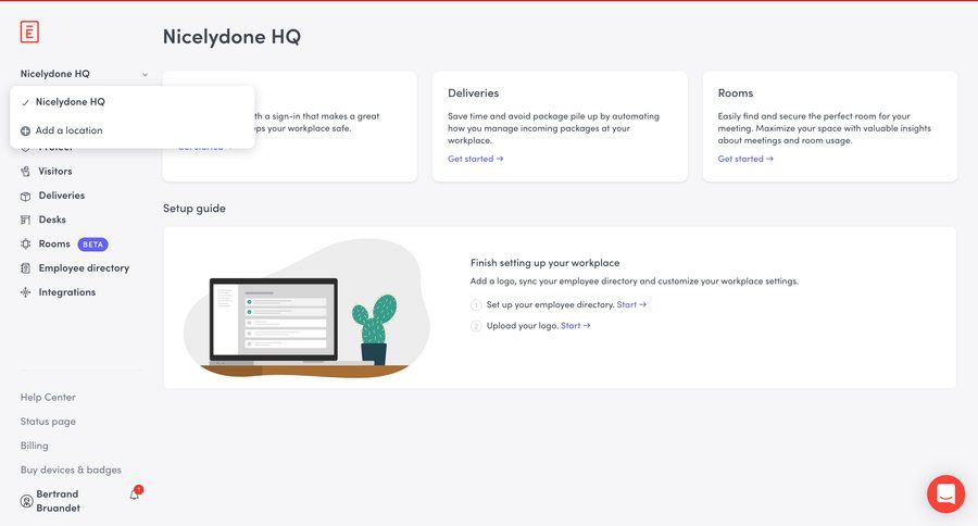 Envoy
				dropdown & other states page example