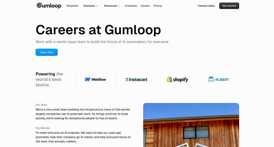 Gumloop
				careers ui page example