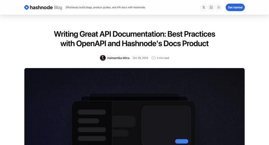 Hashnode
			 importing data version control markdown editor ui page example