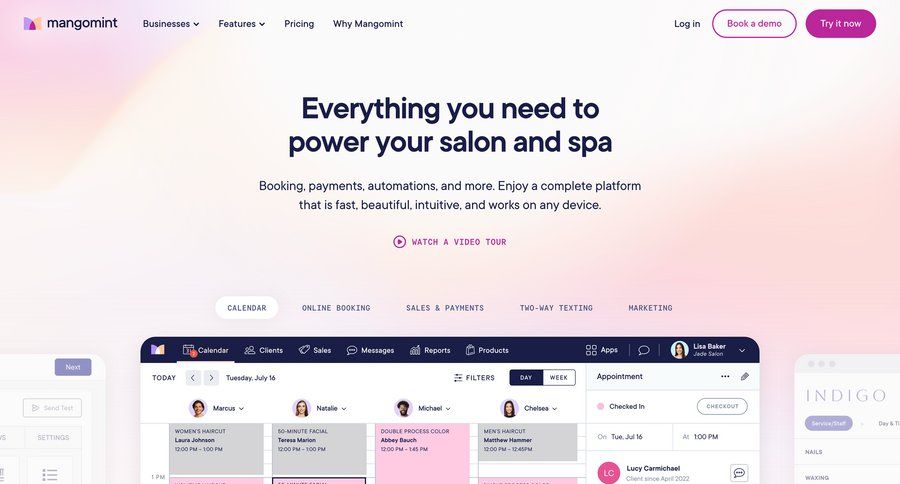 Mangomint screen example