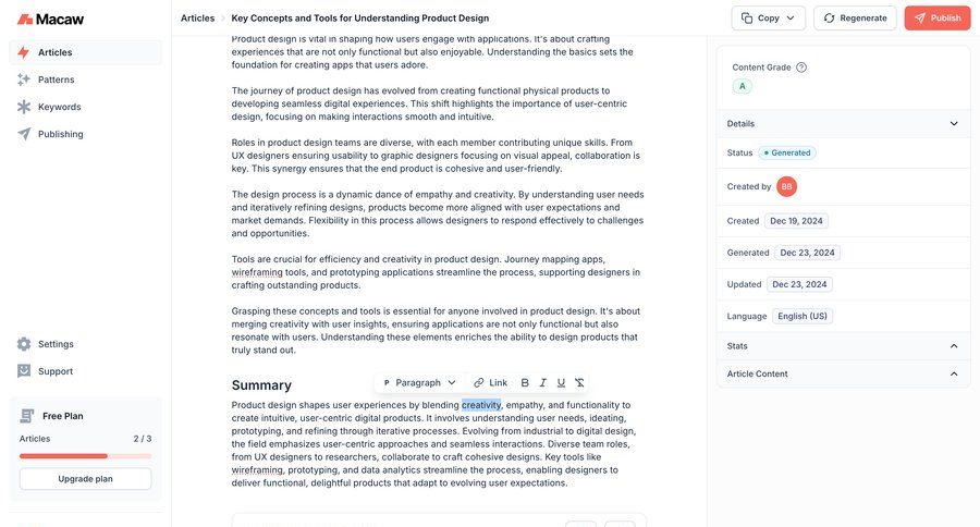 Macaw
			 content management sidebar navigation editor right sidebar blog management free plan wysiwyg sidebar menu editorial blog post news article article feature article not found page not found progress bar ui page example
