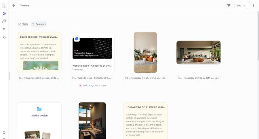 Fabric
			 timeline view ui page example