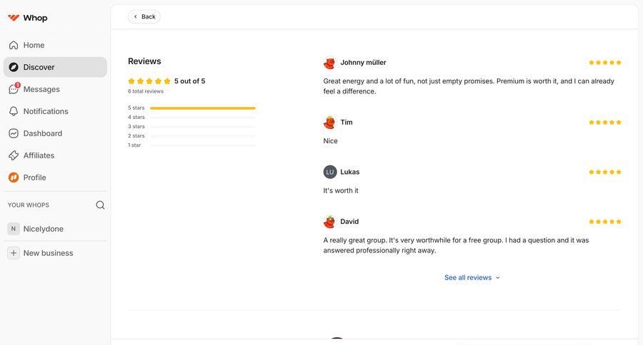Whop
				list ui page example