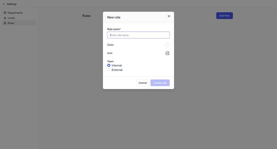 Dock
			settings create form modal & popover account settings team settings access control organization settings ui page example