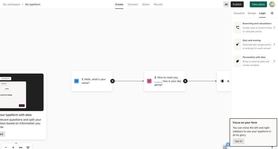 Typeform
			      ux ui design