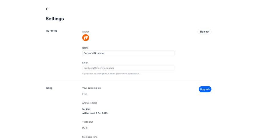 Wynde
			 settings user management form user account buy credits ui page example