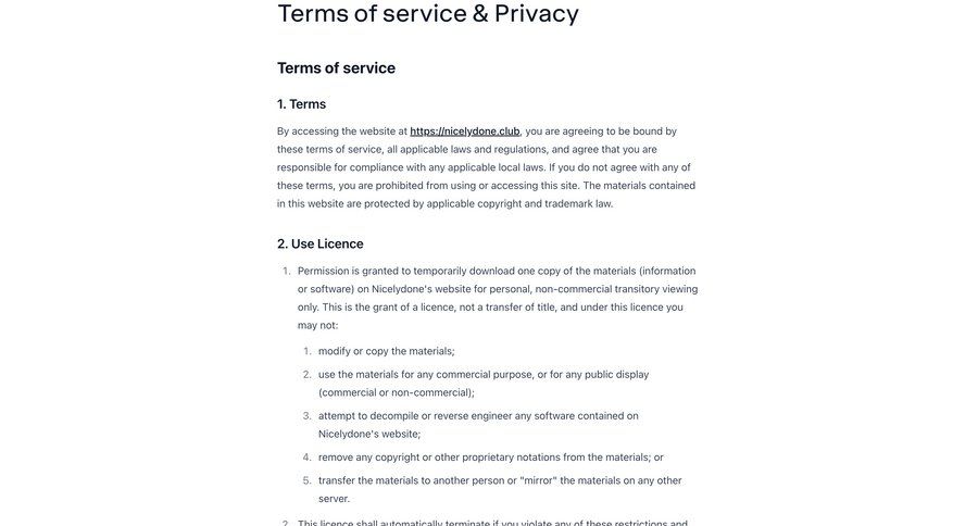 Lemni
			 typography user termination ui page example