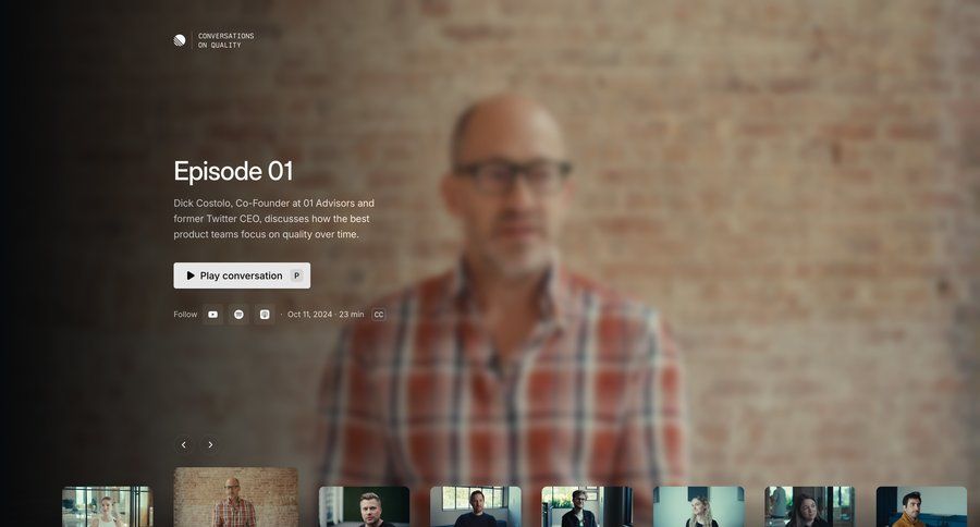 Linear
			 media player ui page example