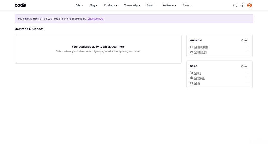Podia
			         ux ui design