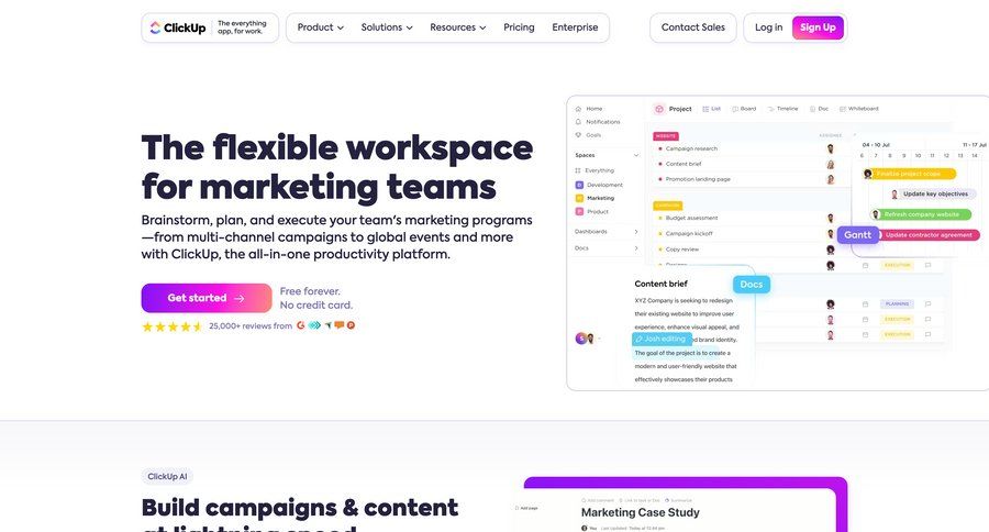 ClickUp
			 campaign creation integration map view affiliate program case studies location map press release dashboard notification features management marketing website design b2b website comment mode ui page example