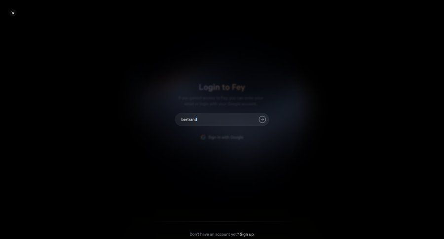 Fey
				signin page example