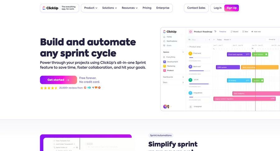 ClickUp
			 features management location map features timeline ui filter ui sort by ui map view comment mode ui page example