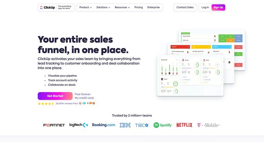 ClickUp
			integrations feature demo integration features management ui page example