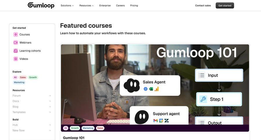 Gumloop
				education program ui page example