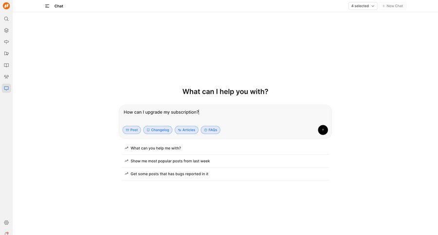 FeatureOS
			messaging help artificial intelligence onboarding chat chat interface search suggestions ui page example