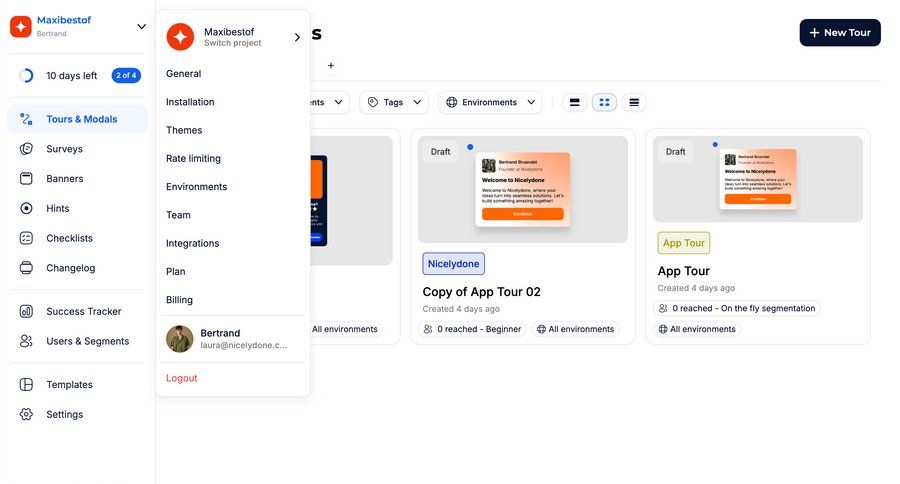 Jimo
			 content management configuration settings dashboard project management user management navigating settings dropdown filters sidebar user profile menu modern analytics ui page example