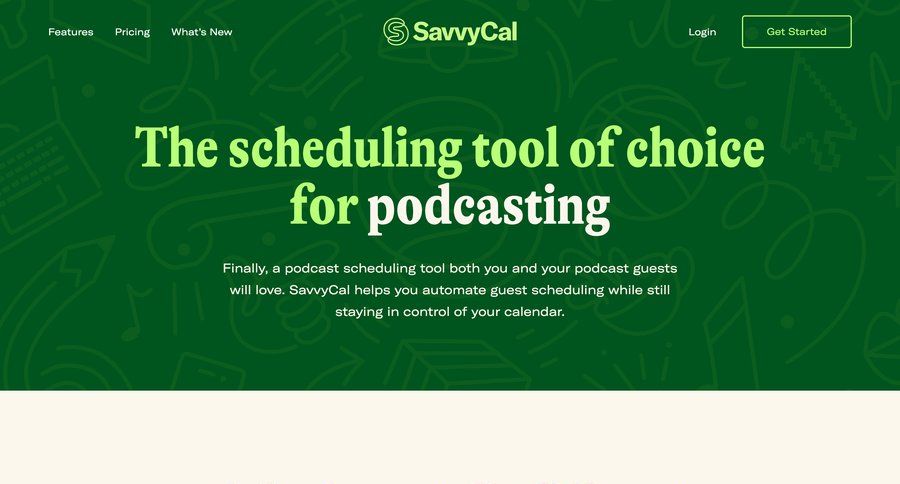 SavvyCal
			 virtual assistant call recording call to action chrome extension testimonials timezone selector affiliate program ui page example