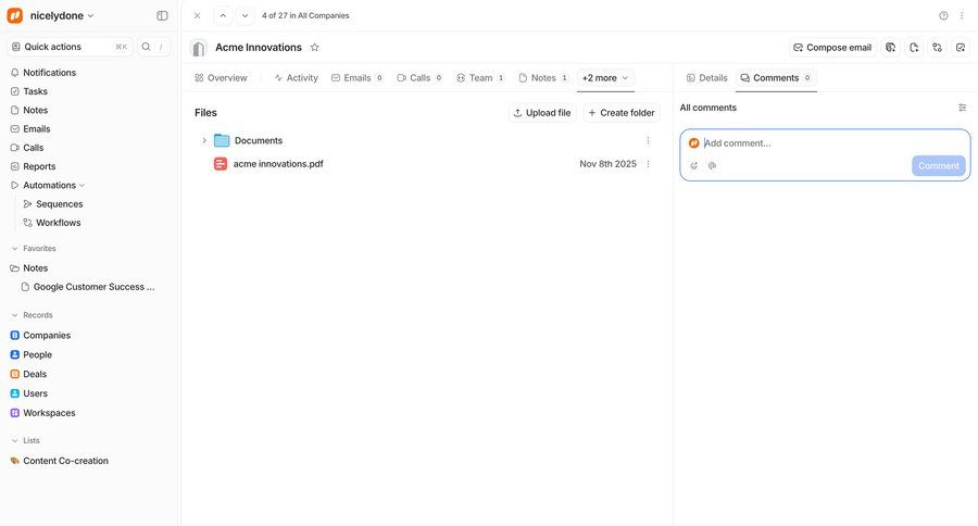 Attio
				detail page ui page example