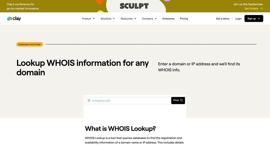 Clay
				search ui page example