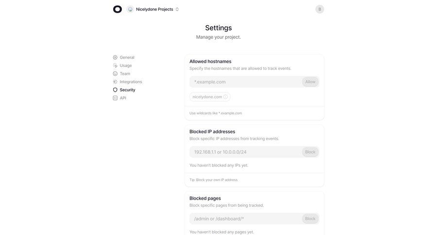 Visitors
			settings list security settings access control ui page example