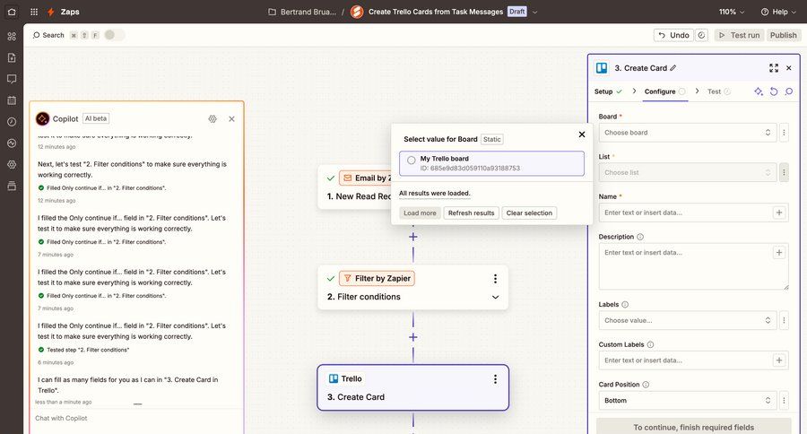 Zapier
			create dropdown & other states configuration project management workflow form automation data mapping workflow configuration setup integration configuration screen ui page example