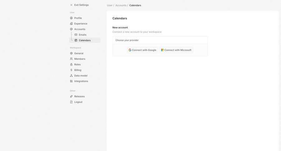 Twenty
			 configuration settings sidebar navigation account management account setup user settings workspace settings sidebar integration ui page example
