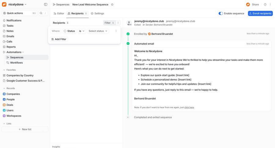 Attio
				list ui page example