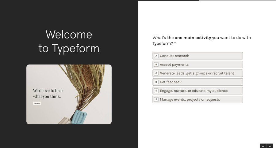 Typeform
			   ux ui design