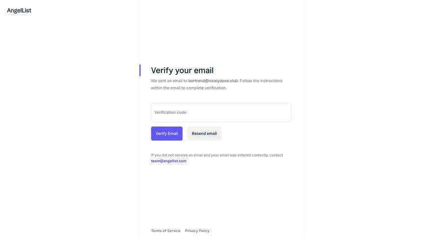 Angellist
				signup page example