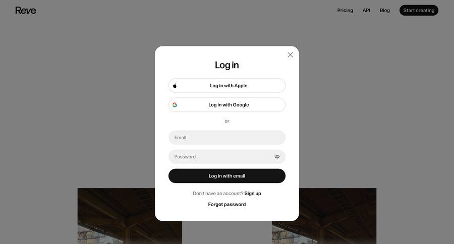 Reve
				signin ui page example