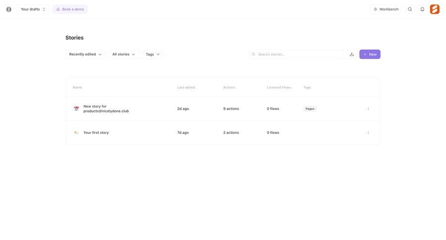 Tines
			 content management project management workflow dropdown filters create menu filter options sorting filters table search bar controls ui page example