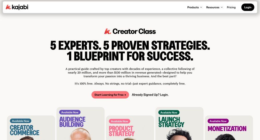 Kajabi
			knowledge tips ebooks trainings tip affiliate program ui page example