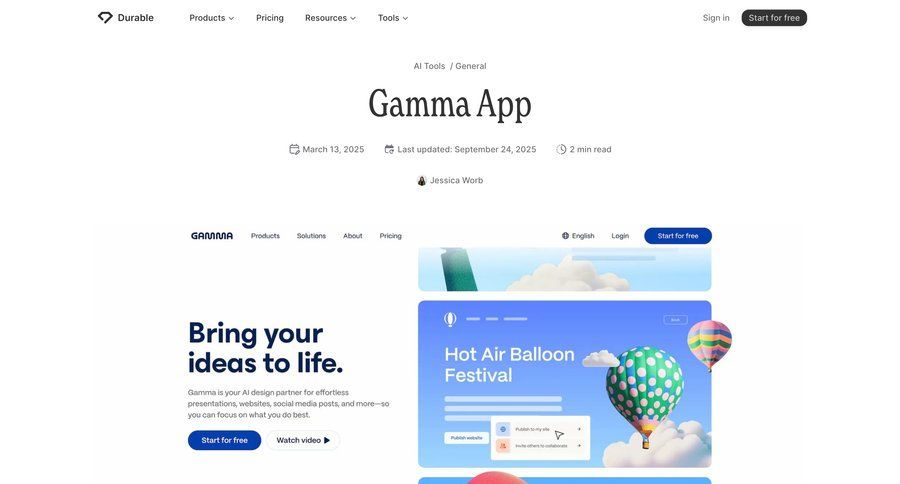 Durable
				artificial intelligence ui page example