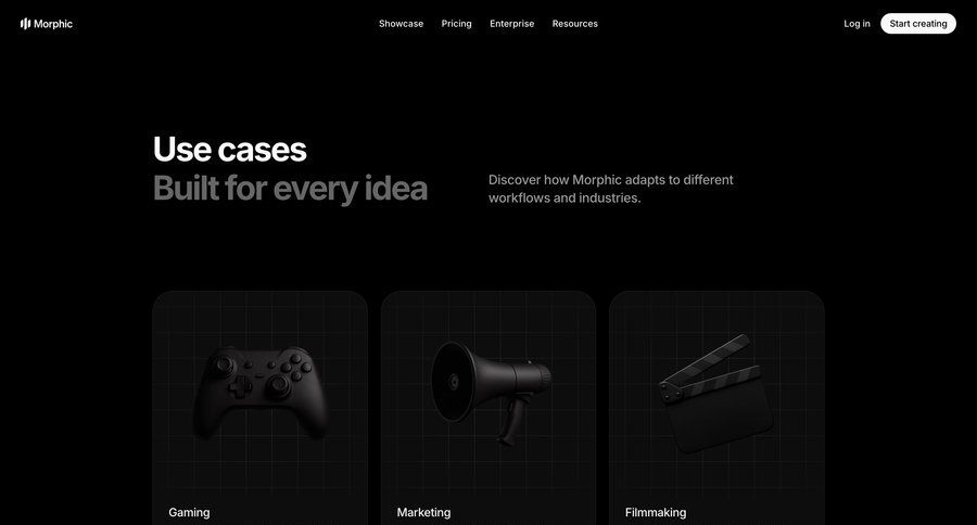 Morphic
				use cases ui page example