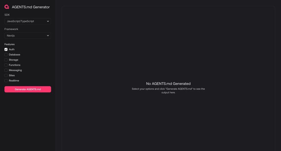Appwrite
				empty state ui page example