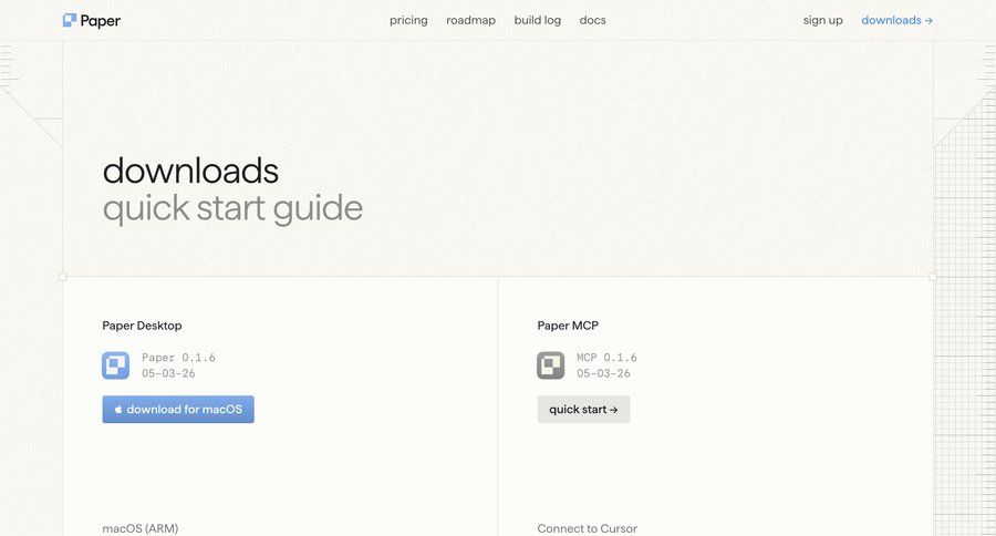 Paper
				product page ui page example