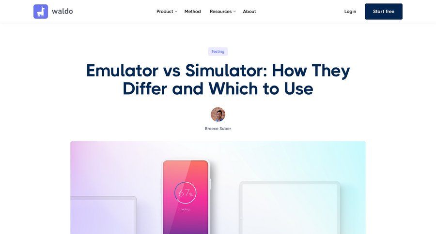 Waldo
			 scenario editor editorial blog post news article article feature article vs marketing website design news feed ui page example