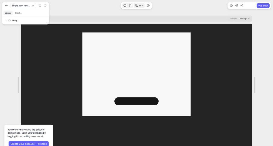 Tabular
			 modal screen content management onboarding editor modal dialog account creation user account log in ui page example