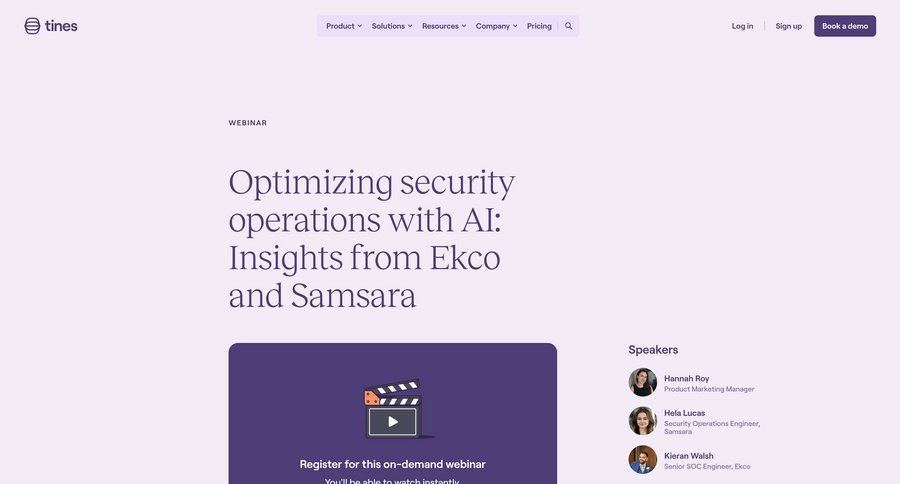 Tines
			 insight case studies ui page example