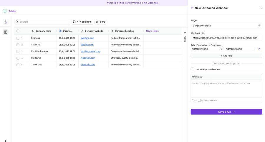 Freckle
			settings form modal & popover table modal screen data management configuration settings e-commerce grid form automation data mapping sidebar table ui page example