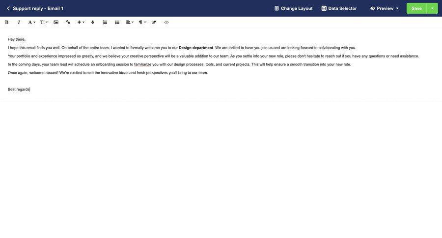 Vero
			 editor wysiwyg editor email compose email video editor communication rich text ui page example
