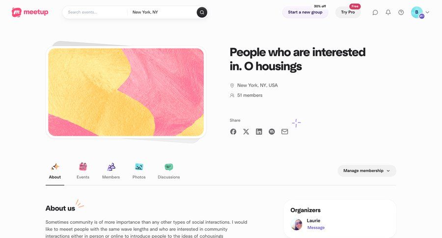 Meetup
			 hierarchical content content hierarchy message navigation bar modern ui page example