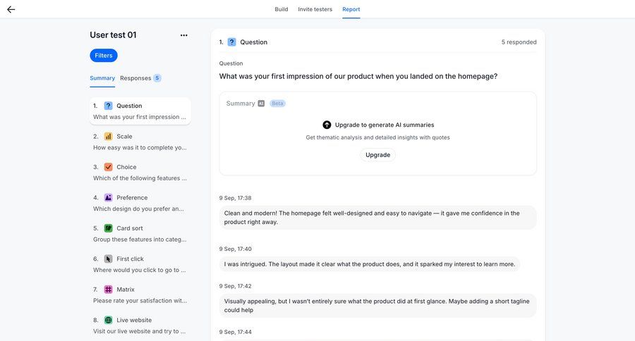 Wynde
			list detail page upgrade your account user research analytics ui page example