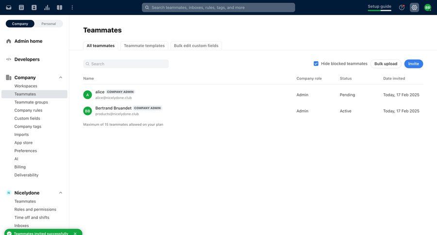 Front
			 collaboration dashboard sidebar navigation user management onboarding bulk import bulk edit bulk upload user permissions radio group table toast notification ui page example