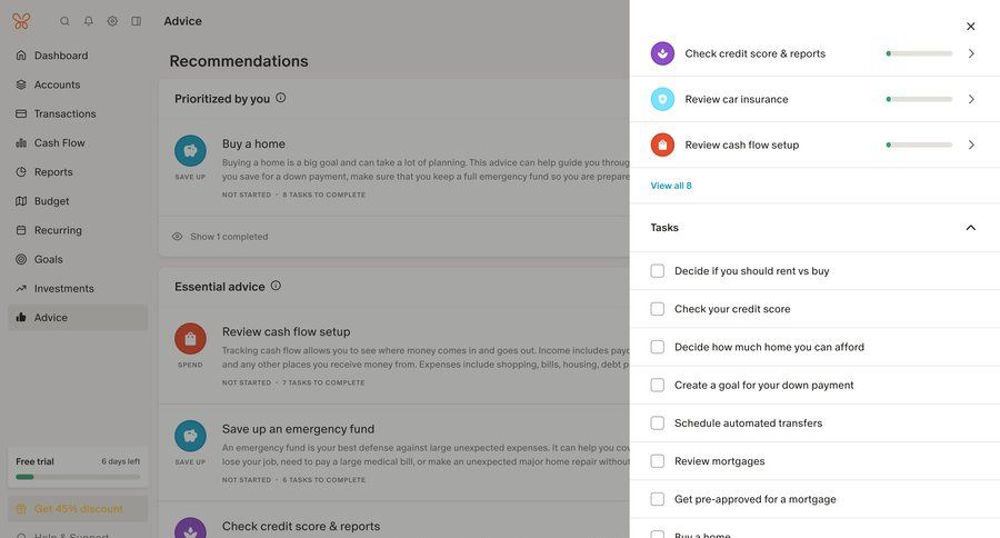Monarch
			 task management modal screen onboarding finance progress indicator task completion modal finance buy credits progress progress bar ui page example