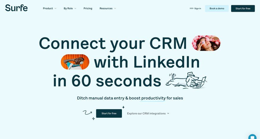 Surfe
				 page example