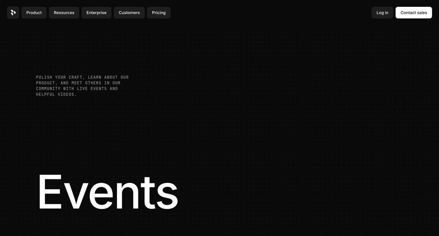 Dovetail
				events ui page example
