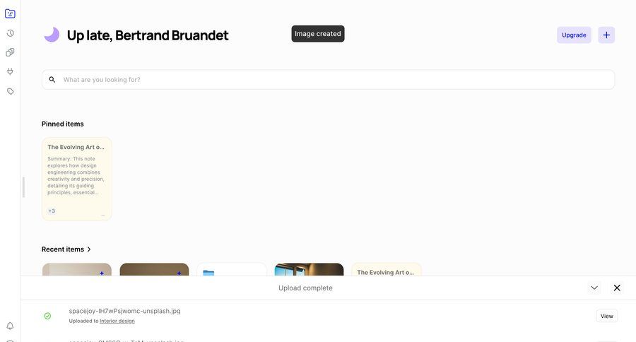 Fabric
				home ui page example